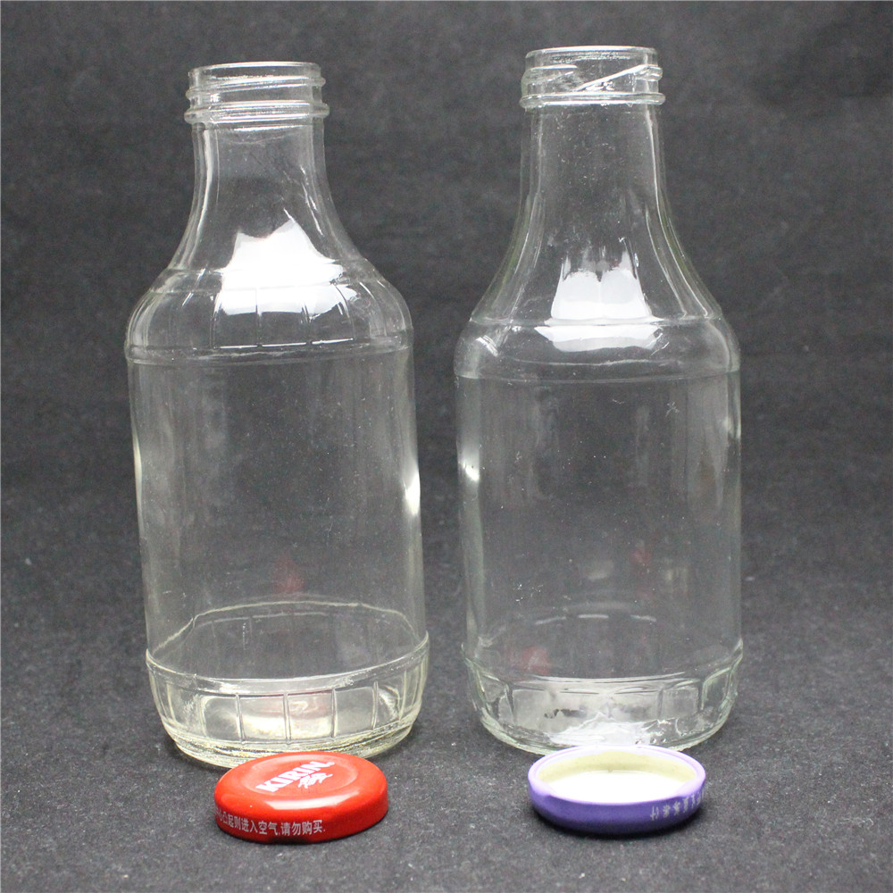 Linlang bienvenida productos de vidrio botella dispensadora salsa