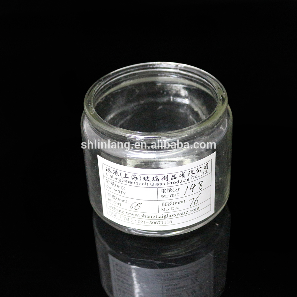 Professional Design 50ml Juice Transparent Glass Bottle For Drinking - Linlang glass candle holder glass candle jar – Linlang