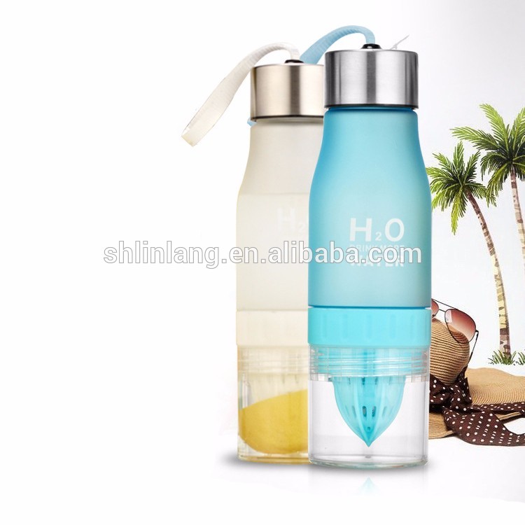 Linlang botella de auga de froitas infusor venda H2O quente
