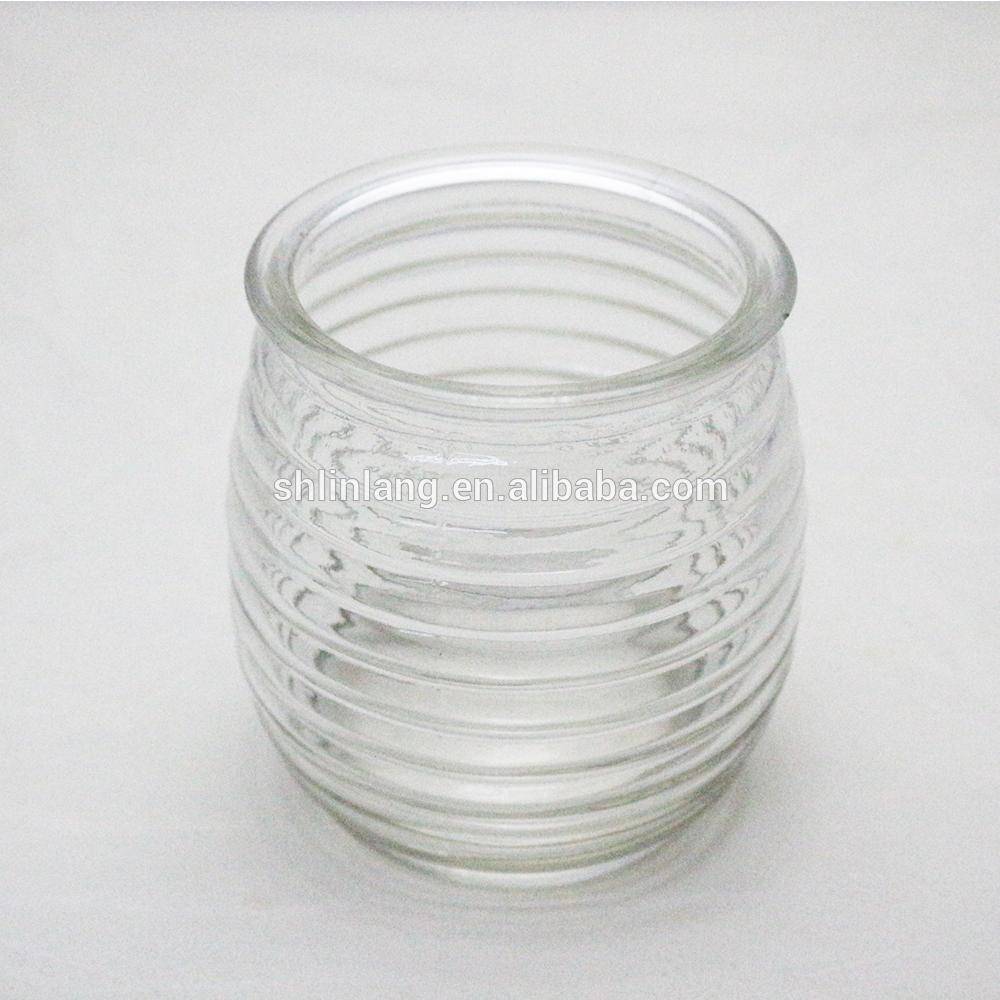 round candle holder glass candle jars for decoration