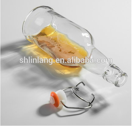 Wholesale Price China 30ml Medicine Dropper - vintage glass bottles with attached swing top stopper – Linlang