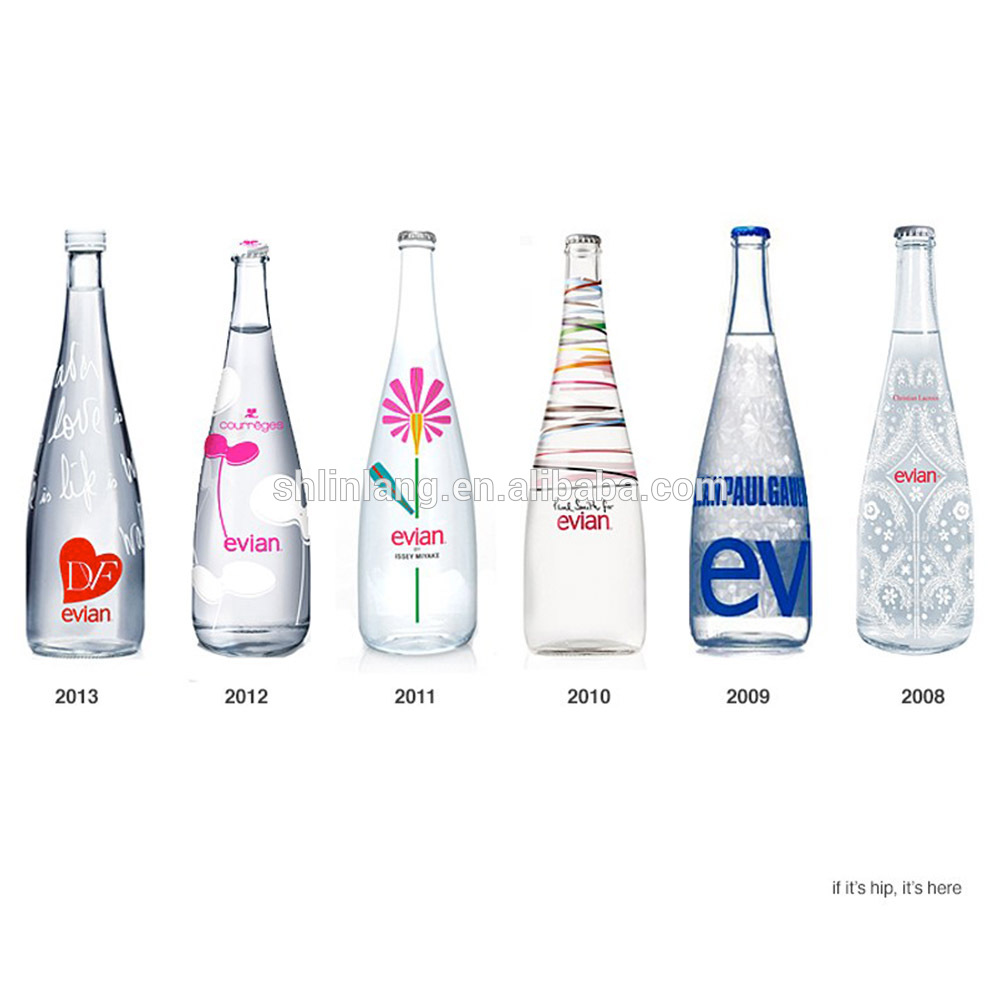 Linlang fabriksglasprodukter 330 ml glasflaske til vand
