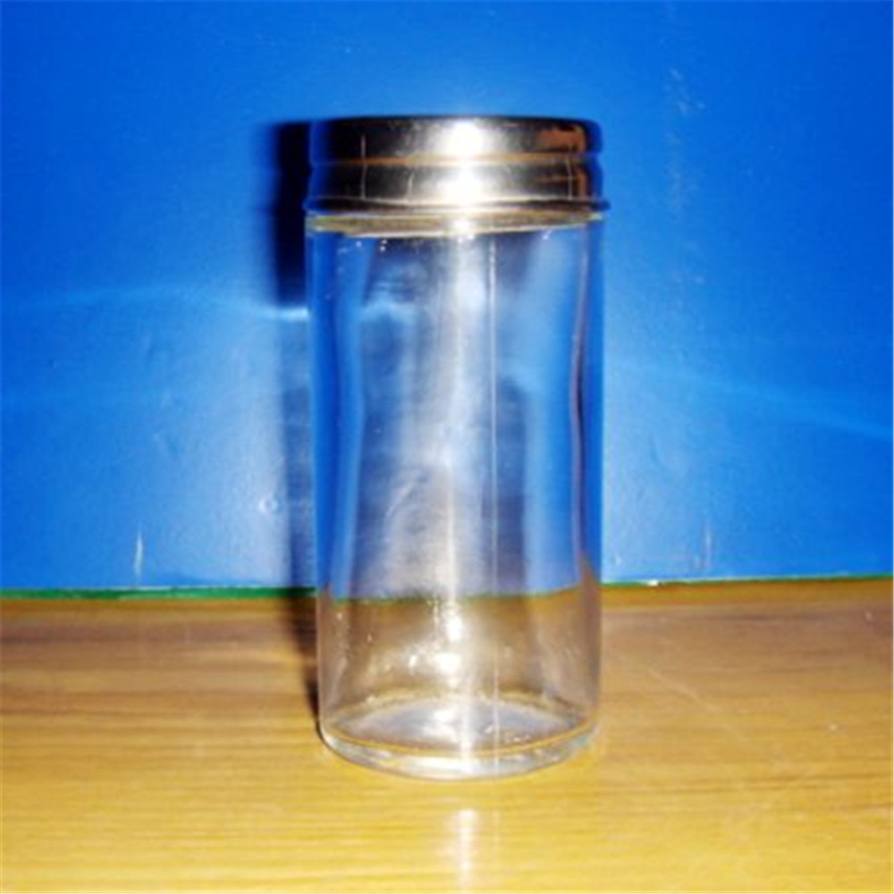 Pladsbesparende premium glas krydderistativ og flasker Sæt Salt- og peberfrugter Flasker med krukker med stativholder 3oz 7 stk. Se