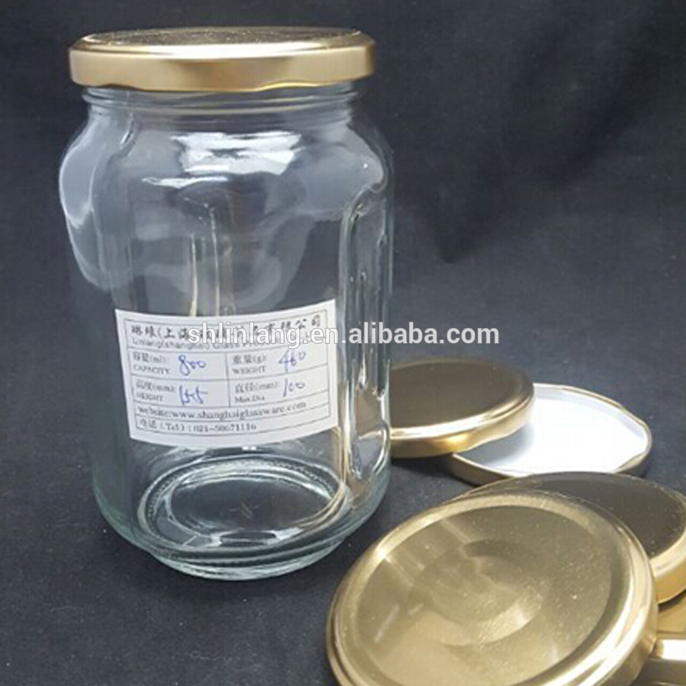 Linlang newly developed bottles for Korean honey citron tea wide mouth glass jar