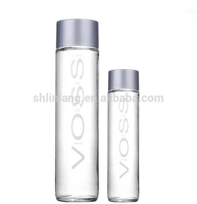 300ML Botellas de agua transparente, vidrio de botella de la bebida