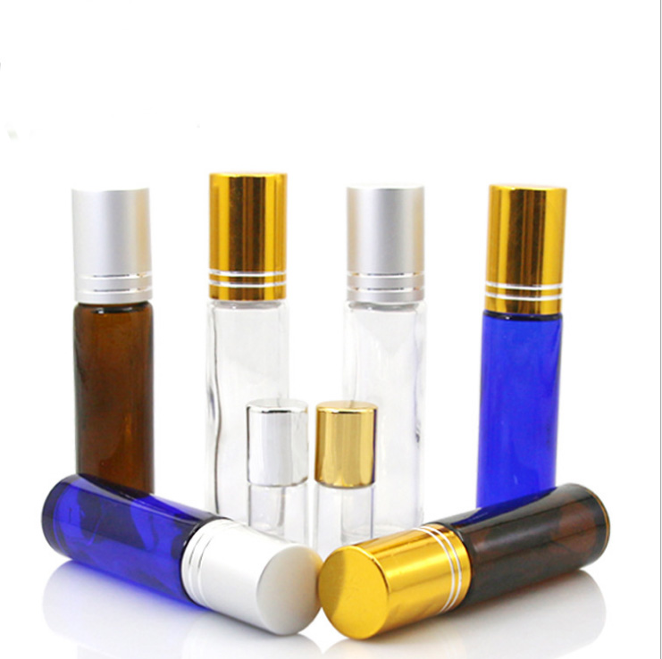 Good Wholesale Vendors Glass Dropper Bottle With Childproof Cap - Wholesale empty transparent glass spray pump perfume and roll on bottle with silver lid – Linlang