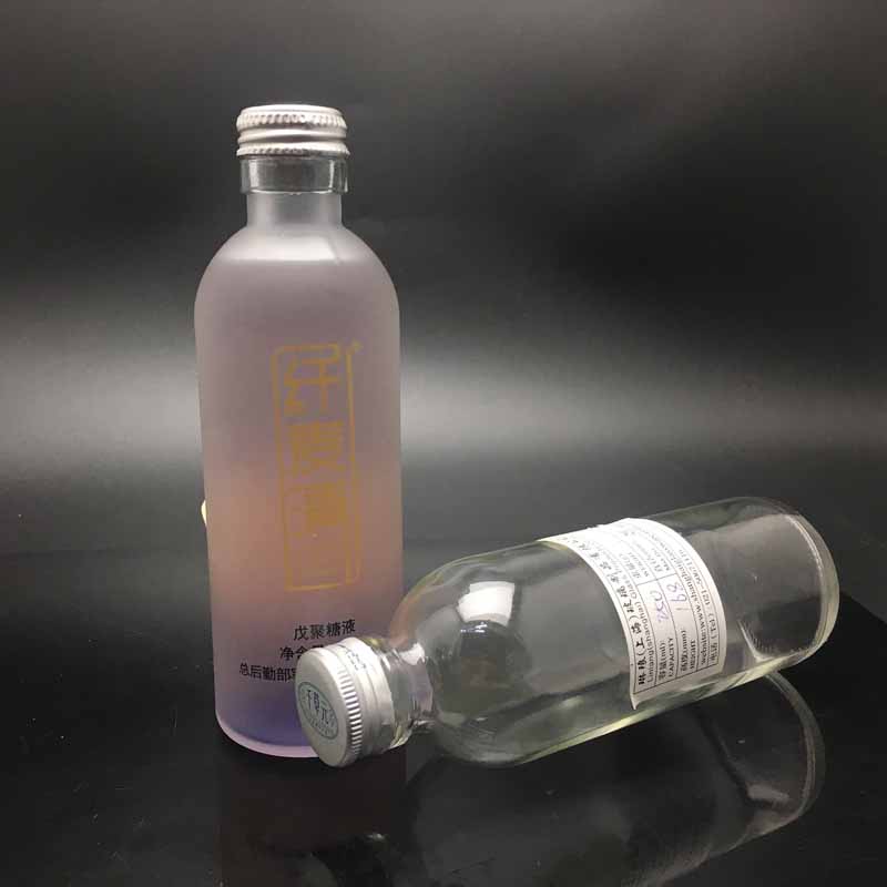 Factory making Mosaic Glass Aroma Diffuser - Screw Cap type Enzyme Drink bottle 25cl Empty Frosted Glass Juice Bottle Wholesale – Linlang