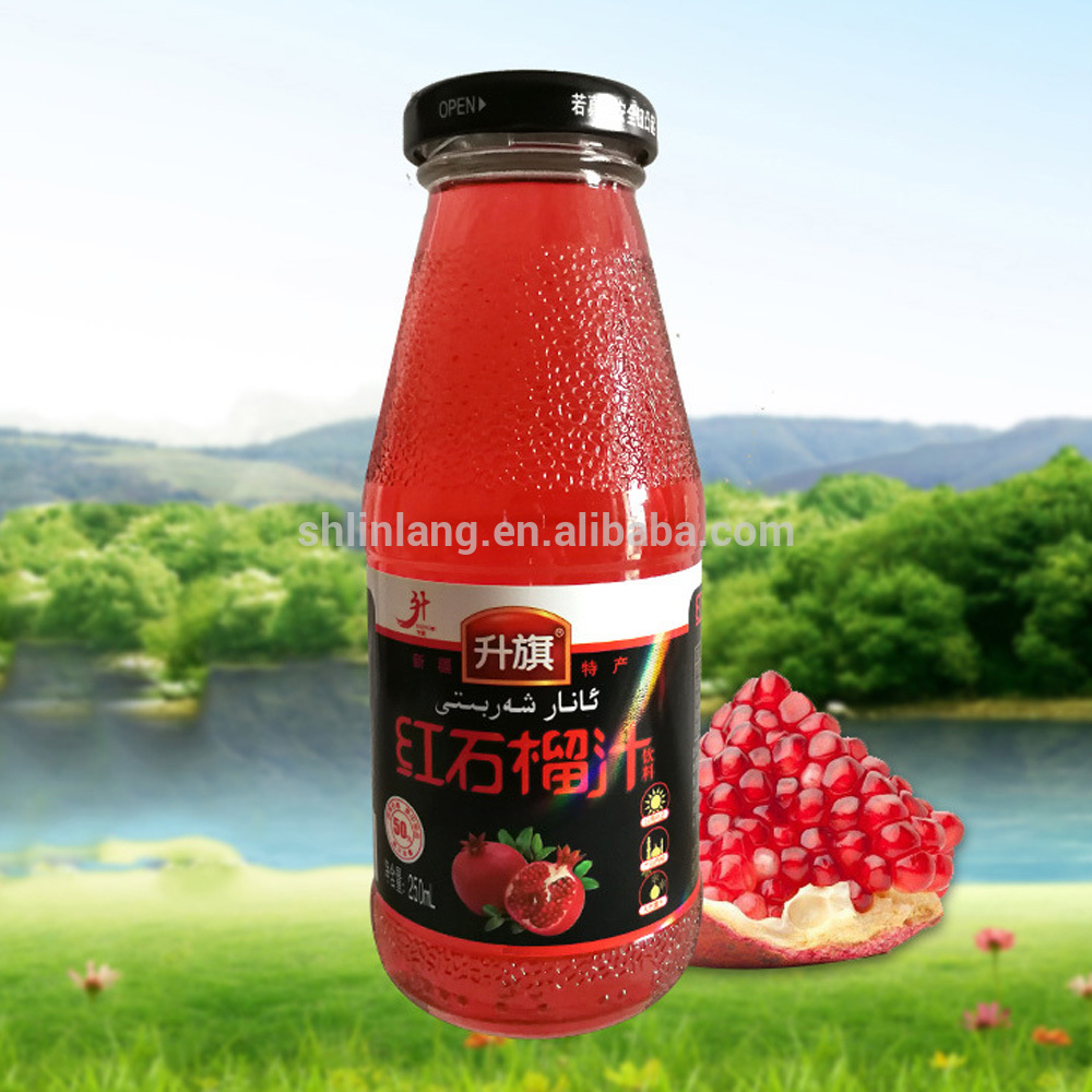 linlang hot selling 300ml glass bottle for beverage juice