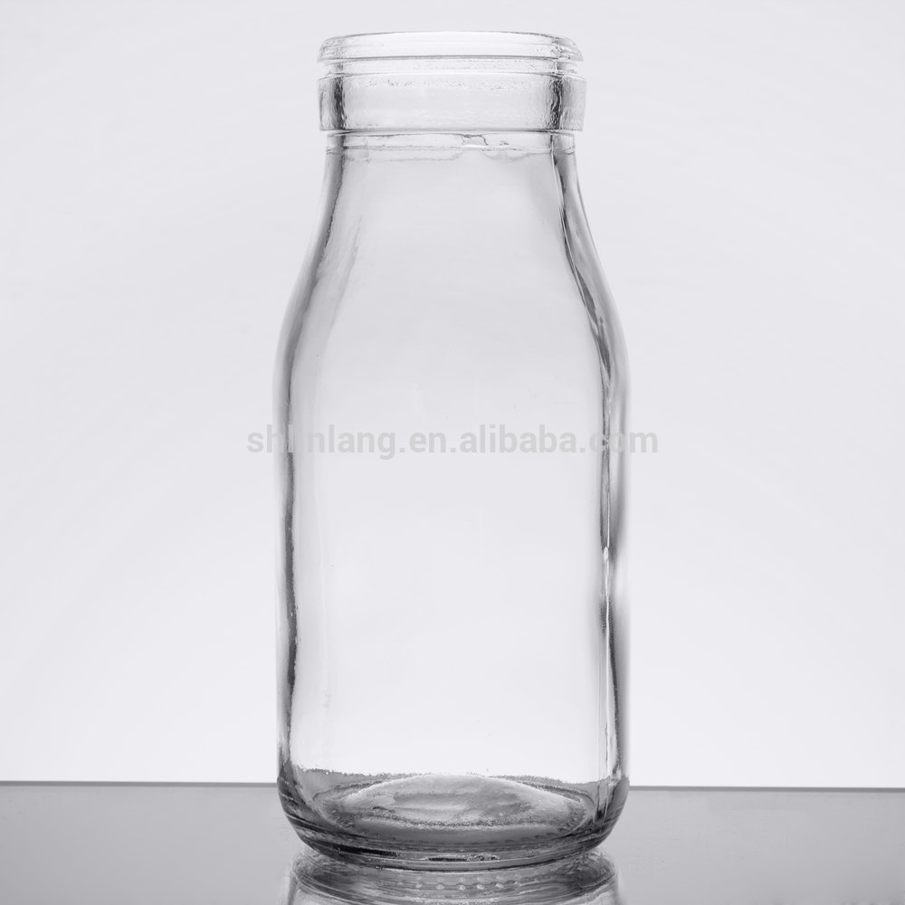 Shanghai linlang High quality 250ml 8oz glass milk bottle supplier