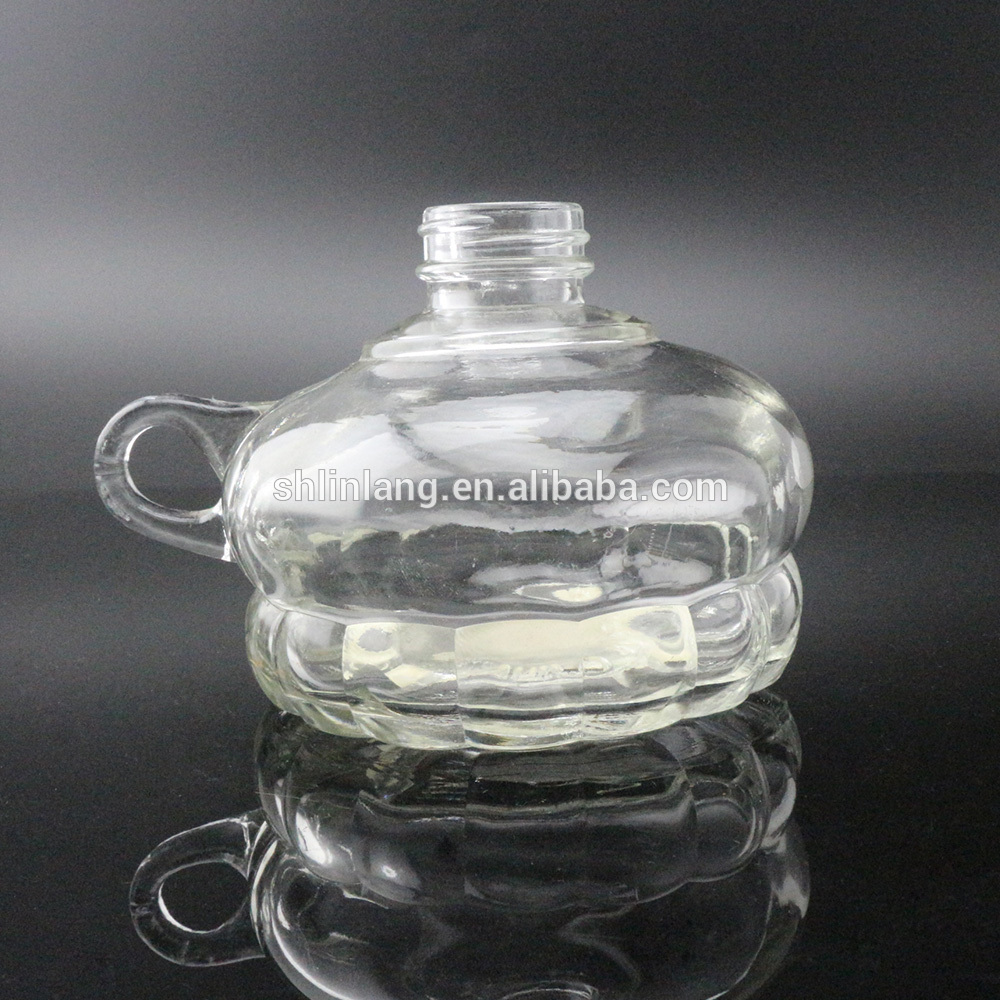 100% Original Car Air Freshener Bottle - Linlang Wholesale Custom Shape Mini Glass Oil Lamps with Handle – Linlang