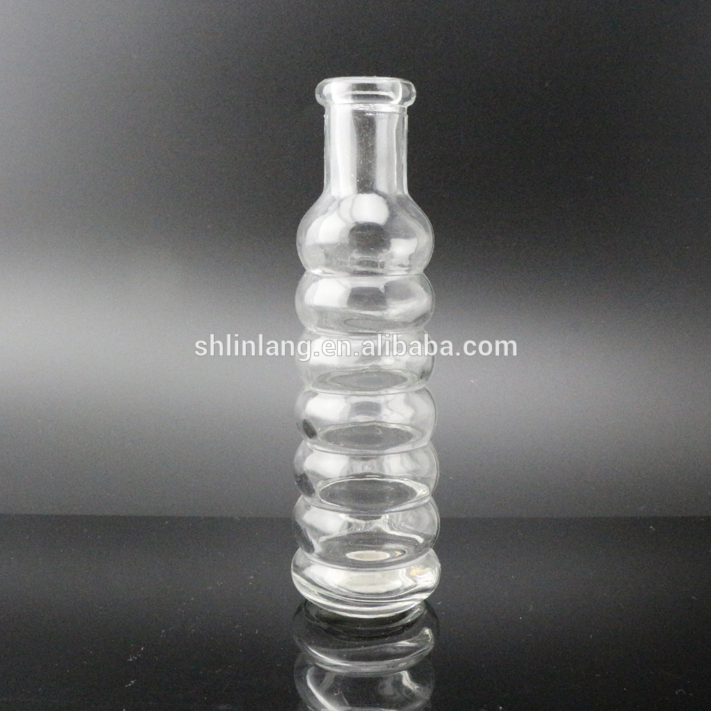 China wholesale Cheap Glass Candlesticks - tall clear glass vase manufacturer glass vase for florists – Linlang