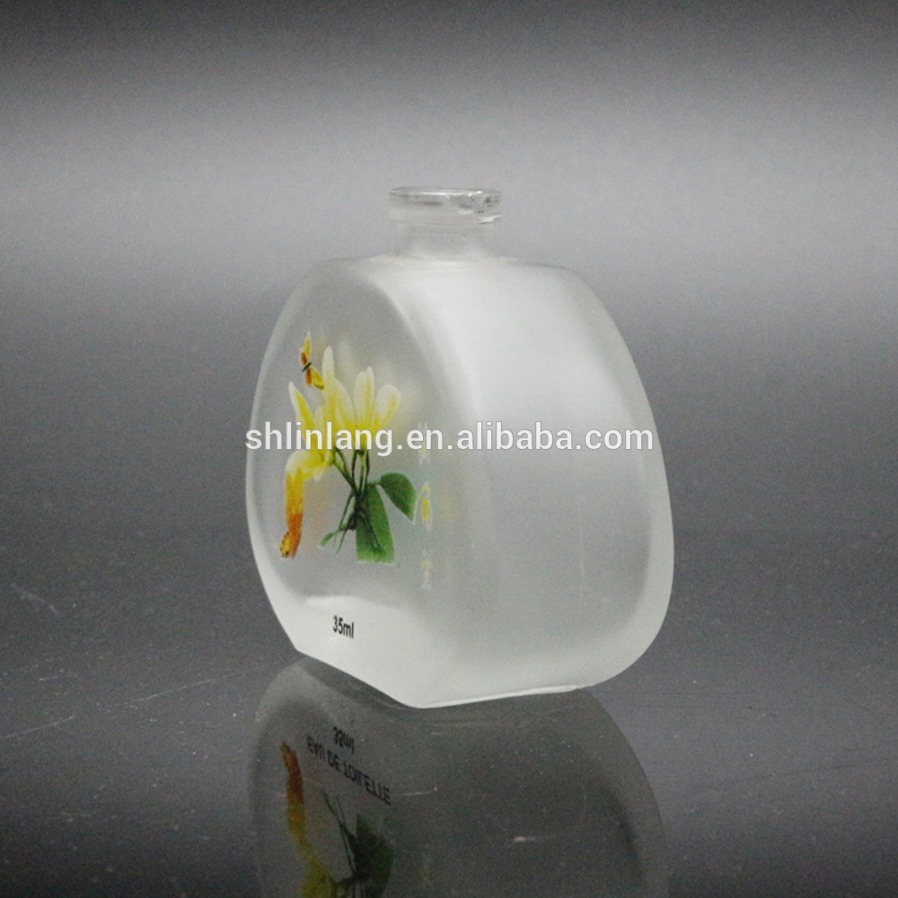 shanghai linlang Factory price 5 ml 10 ml 15 ml 35 ml 50 ml 100 ml glass perfume bottle