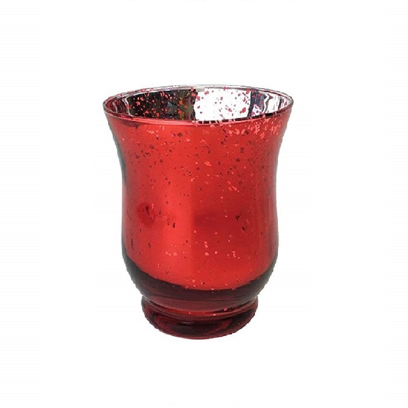 Linlang Gbona ta Products Red Mercury Iji lile Glass igbesọsoke ọwọ Candle dimu
