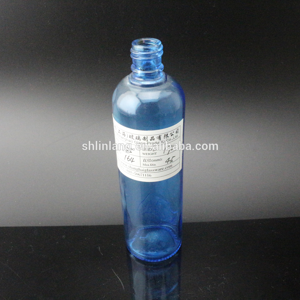 Online Exporter Juice Beverage Glass Drinking Bottle - shanghai linlang China Best Selling Blue Bottle Perfume 100ml 150ml – Linlang