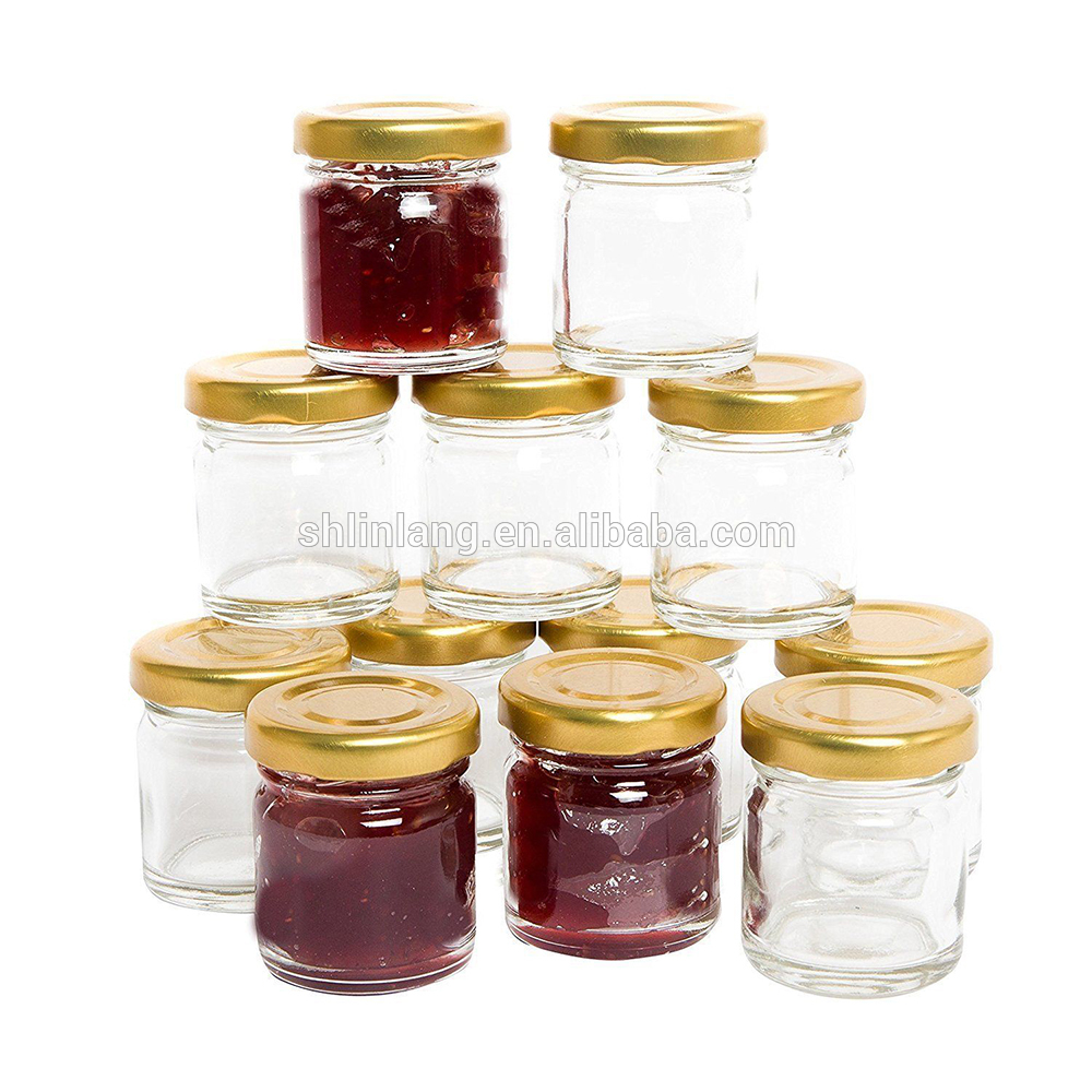 Linlang shanghai fabriken heta försäljning glas produkter glasflaska jam