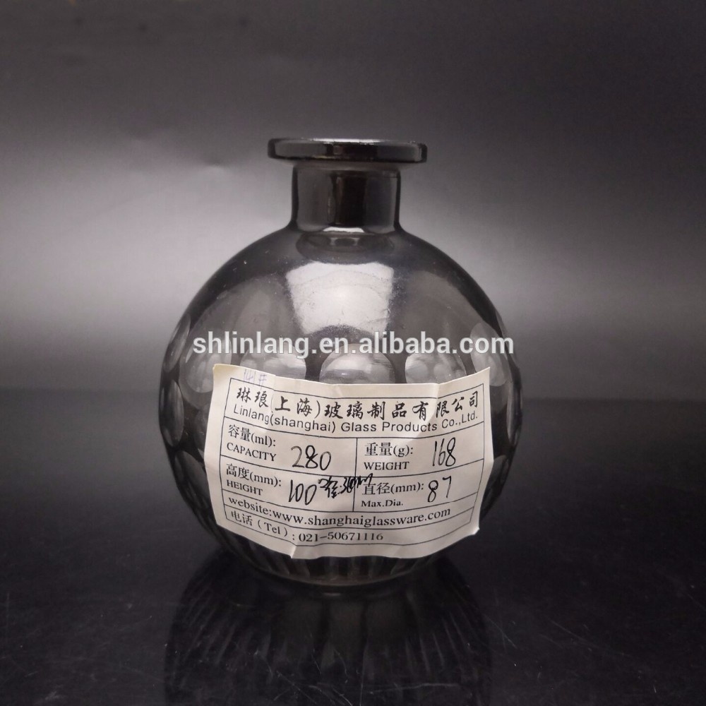 mantarla Küresel siyah aroması difüzör şişe 250ml
