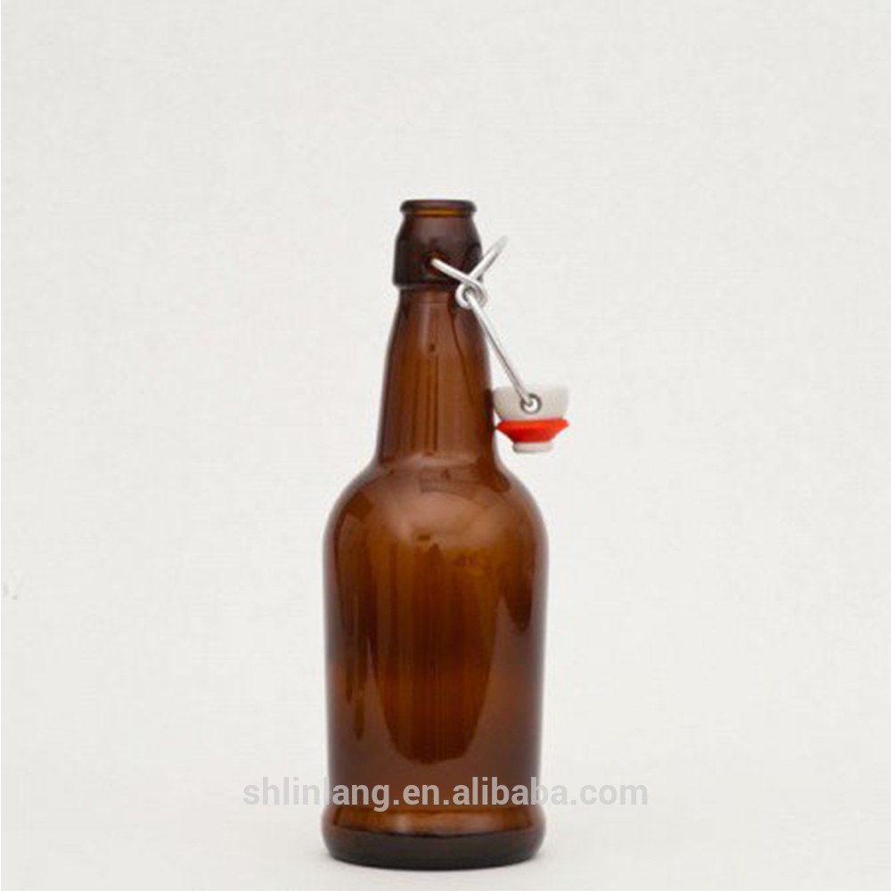 Factory For Beverage Packing Glass Bottle - Shanghai linlang Wholesale EZ cap swing top 1L beer bottle weight – Linlang