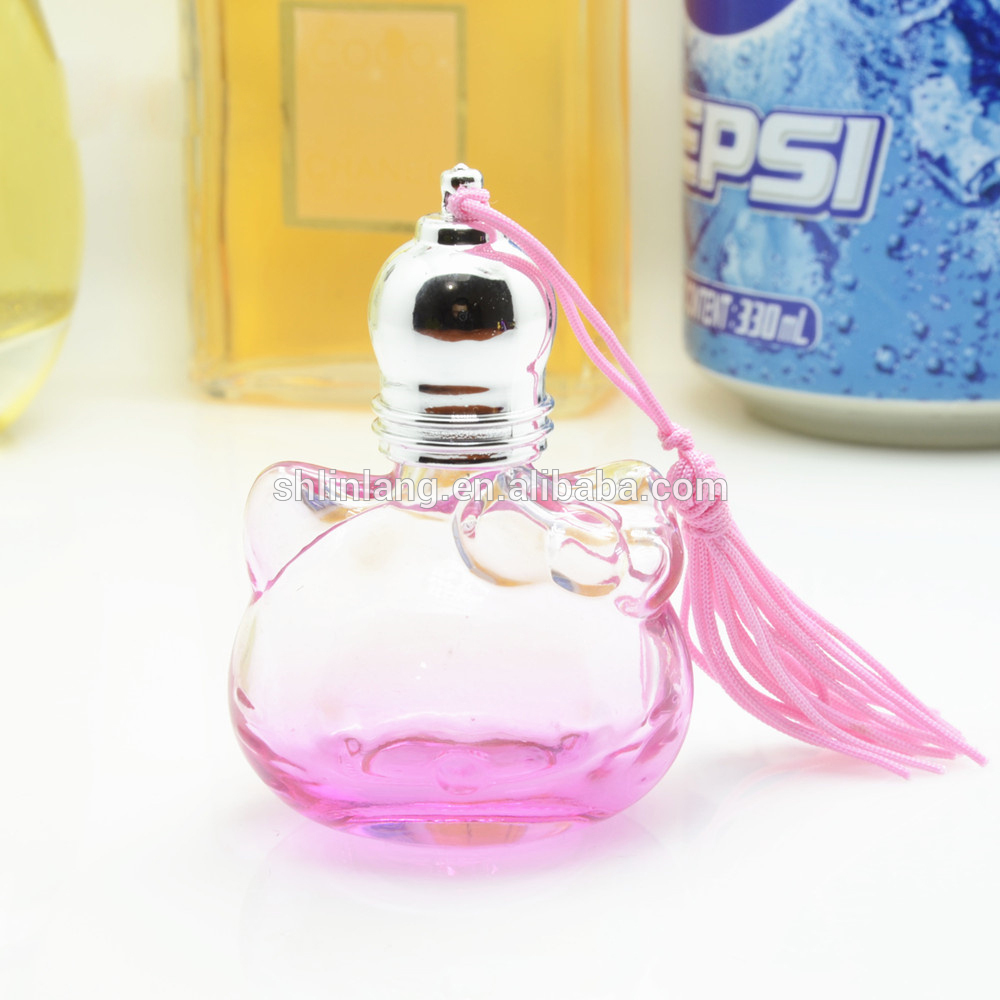 shanghai linlang 12ml hello kitty shape glass perfume bottles