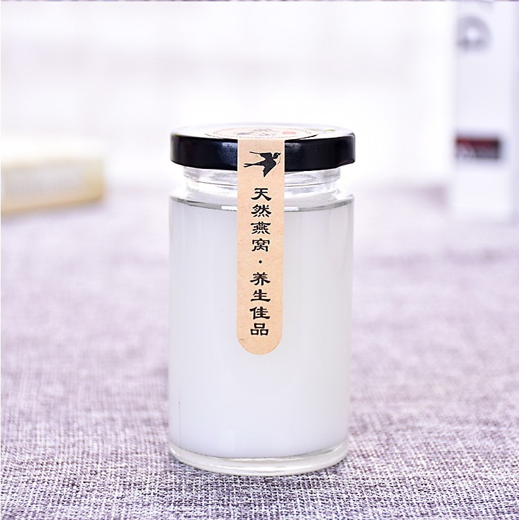 100ml Empty Food Packaging Container Bird’s nest Glass Bottle Jar Manufacture