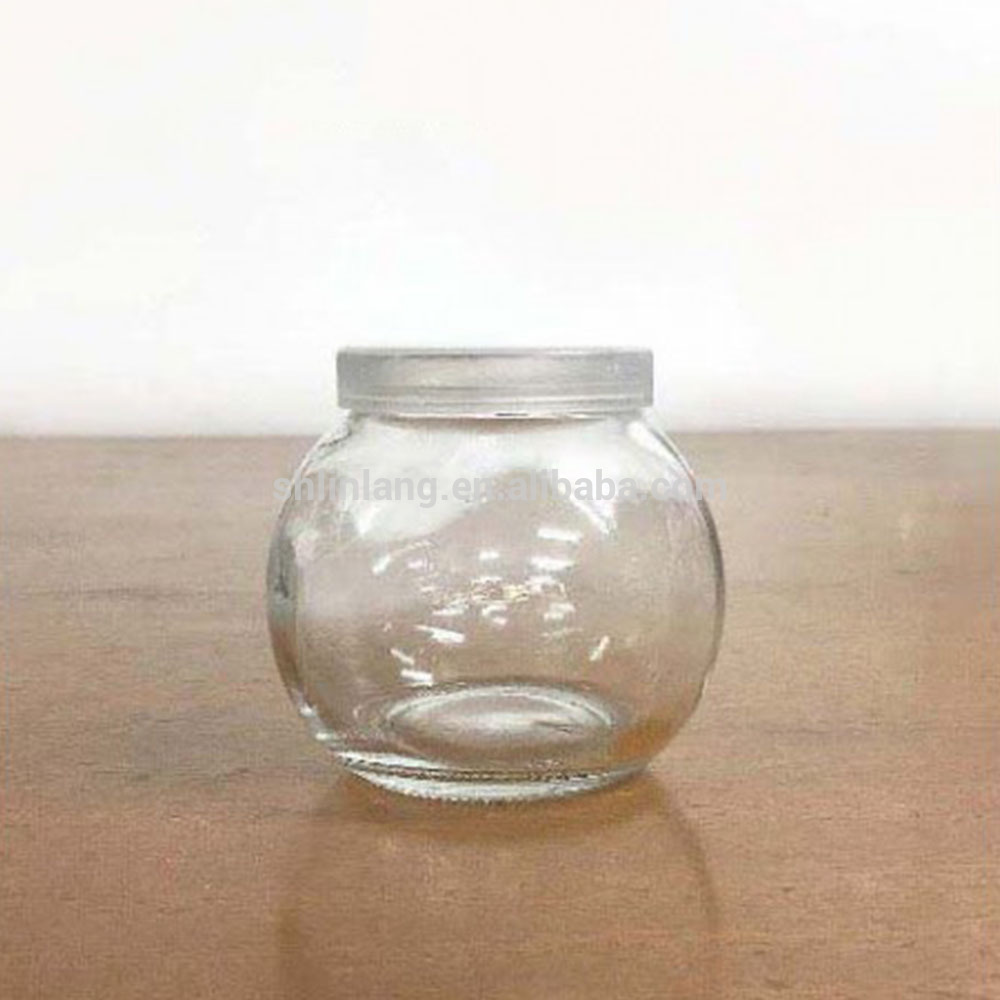 Shanghai linlang Food Grade Ball Shape Glass Pudding Packaging