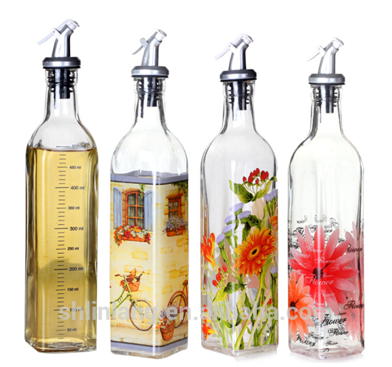 Shanghai linlang Stainless or Plastic Pourer Olive Oil and Vinegar Dispenser Bottle