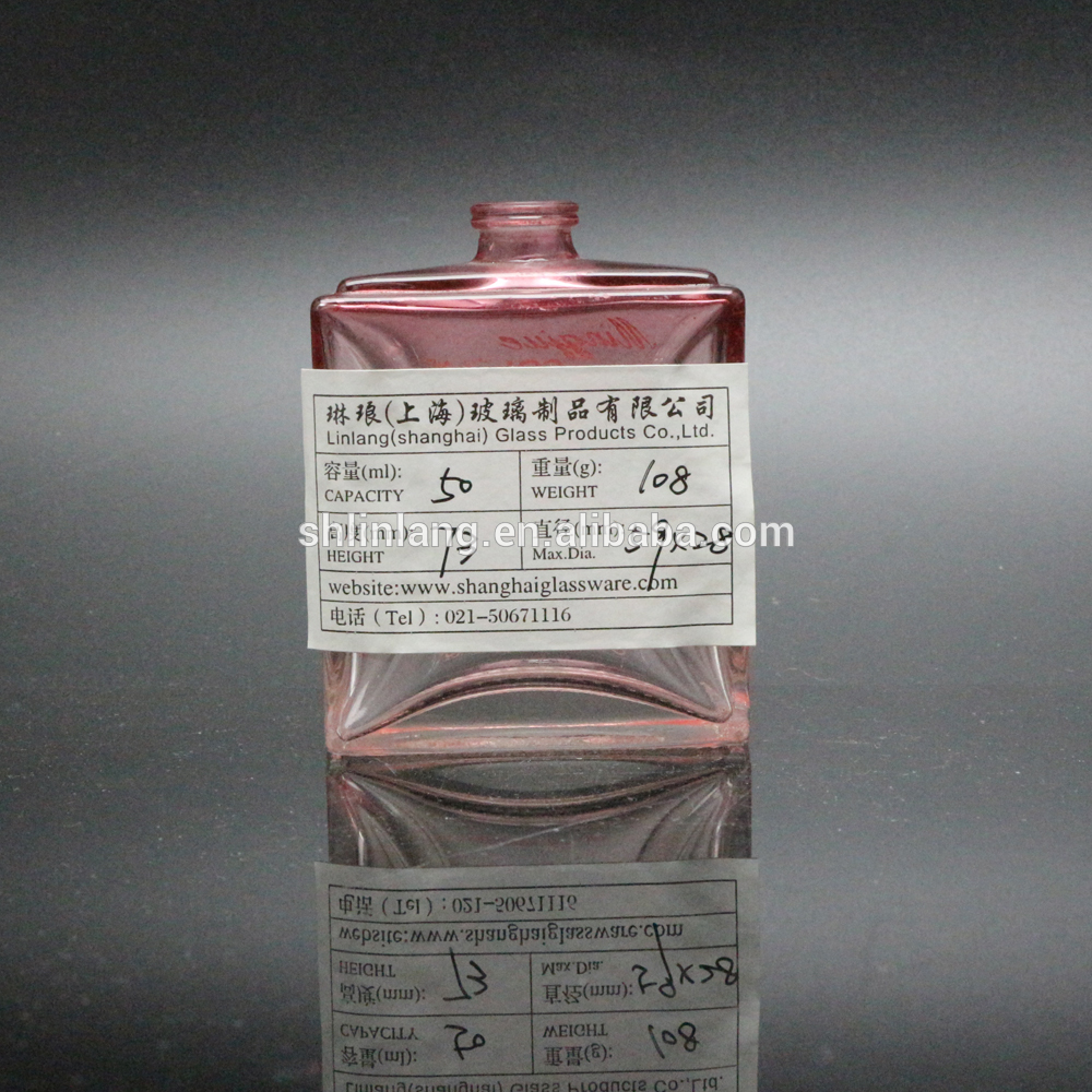Sjanghai linlang Spesiale ontwerp parfuum bottel glas 50 ml glas parfuum bottel