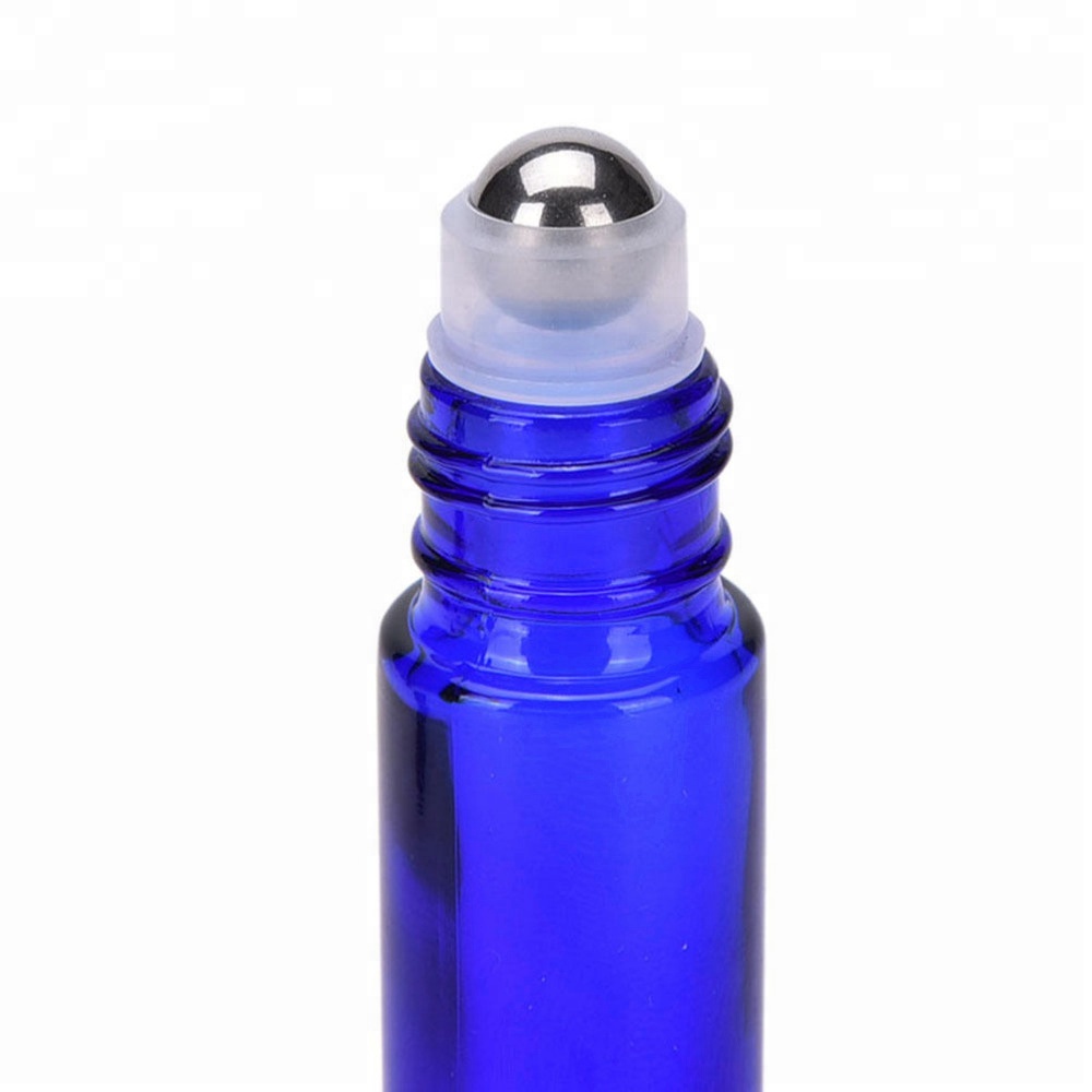 cosmetics 4oz 2oz 1oz 1/2 oz Cobalt Blue Boston Round  Roll On Glass Bottle Black white Atomizer