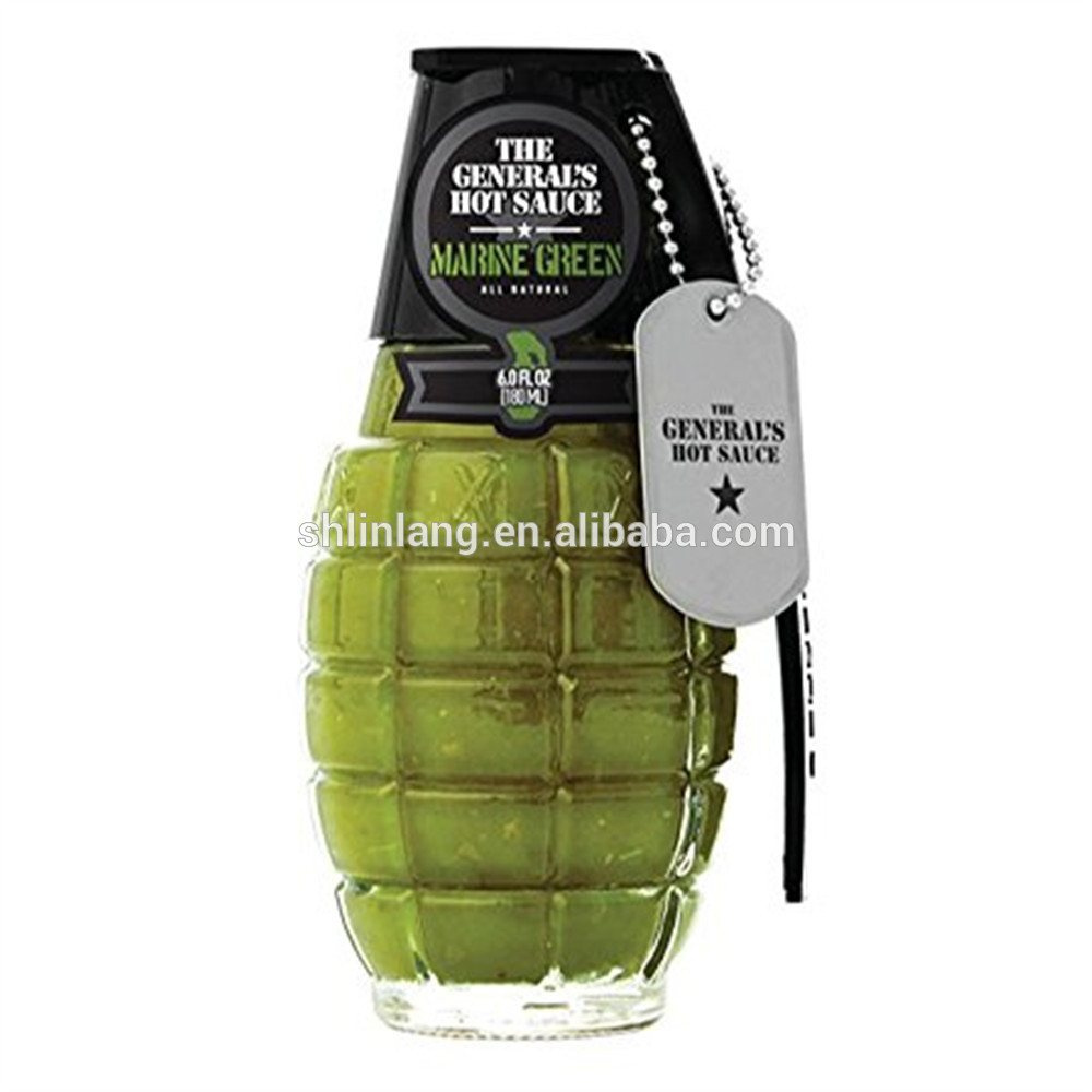 Factory Promotional 200ml Liquor Bottle - Linlang factory glass bottle for pepper sauce bottles with black cap – Linlang