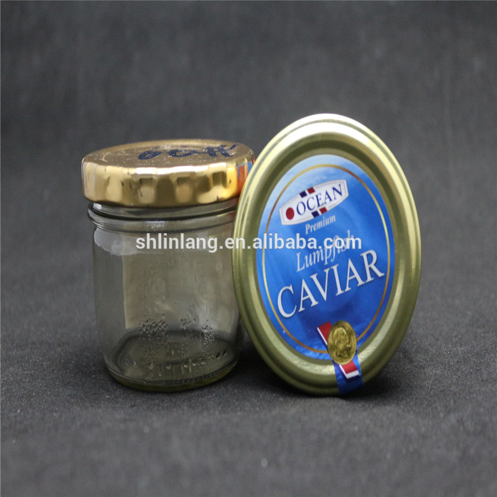 Linlang velkommen glass produkter kaviar jar
