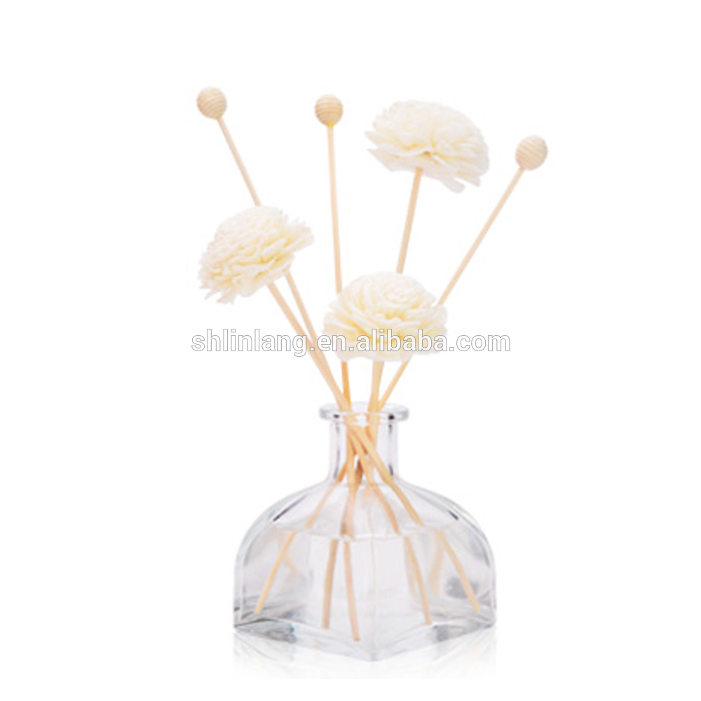 shanghai linlang clear empty aroma reed diffuser custom glass bottle