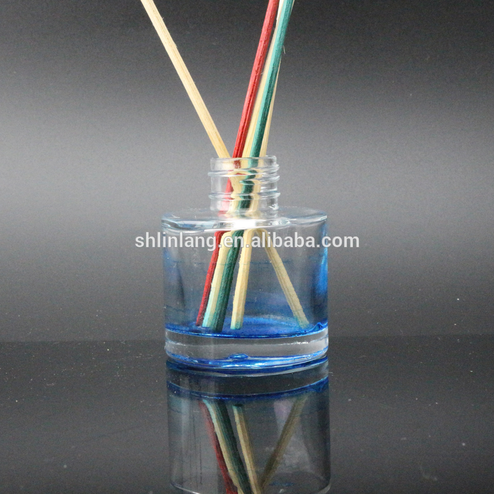 shanghai Linlang rumah digunakan penyegar udara laut botol reed diffuser kaca