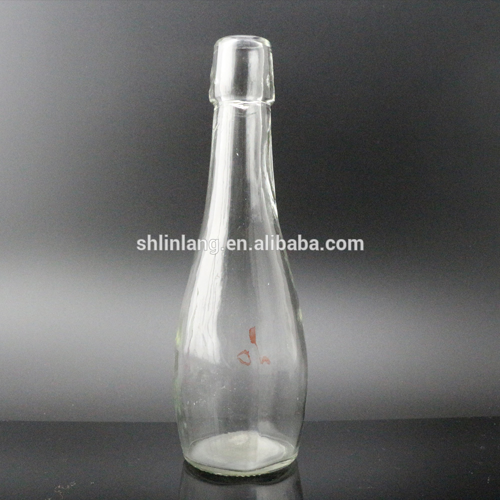 Effacer Flask Flower Vase en verre Décoration