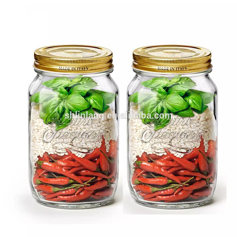 Wholesale Price Medicine Bottle Sizes - Linlang factory direct sale glass products glass mason jar with handle – Linlang
