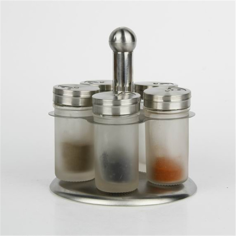 Linlang shanghai factory glassware products multi spice container with cap