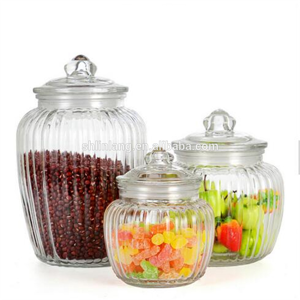 Wholesale Dealers of Honey Dispenser Glass - Linlang glass canisters with lids – Linlang