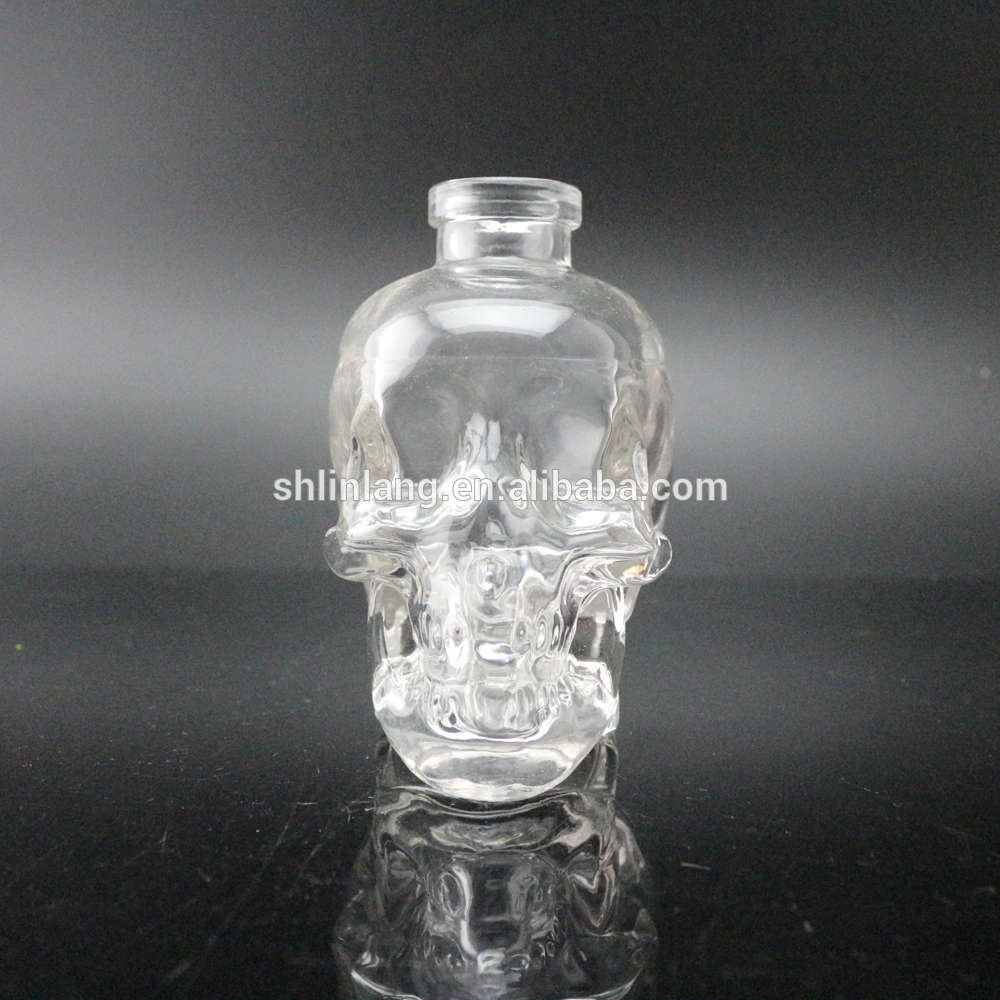Chinese wholesale 35ml Embossed Logo Ink Bottle With Plastic Cap - shanghai linlang Clear Type Skull Shape Nail Polish Bottle in bottles – Linlang
