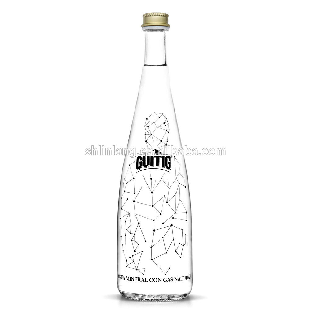 בקבוק זכוכית Linlang חם מכירת מים מפוארים