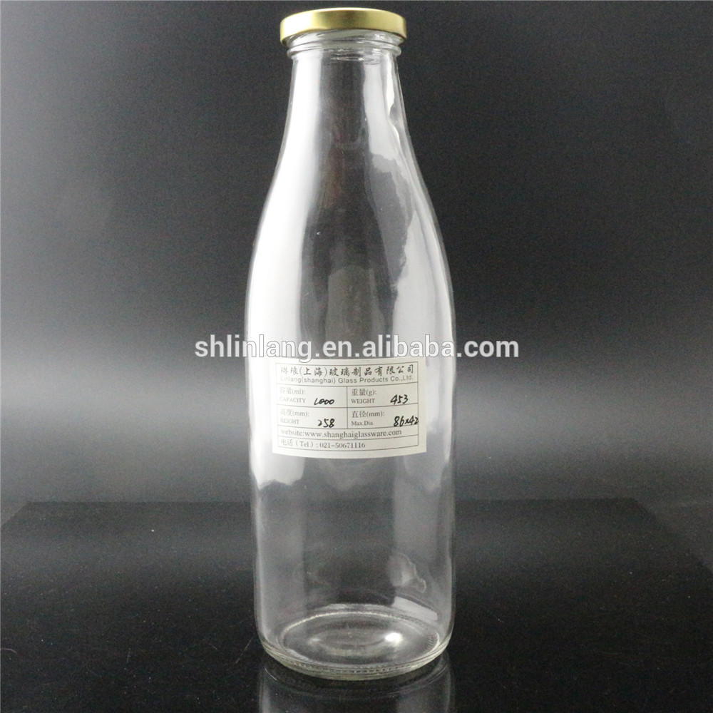 Linlang factory glass bottle for 1000ml tomato sauce bottle