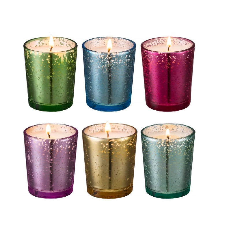 Wholesale Dealers of Customize Logo On Candle Jar - Wholesale Linlang Electroplating Glass Votive Candle Holder Tealight Candle Holder – Linlang