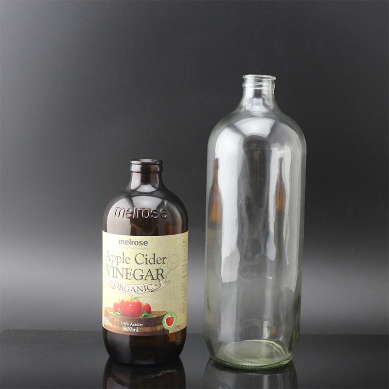 Wholesale apple cider vinegar small gas glass bottle