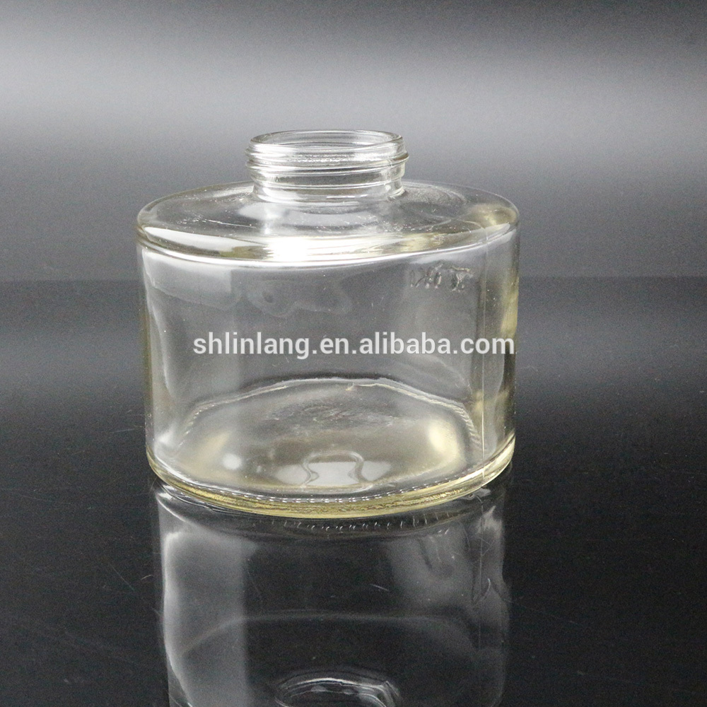 Well-designed 180ml Hexagonal Glass Jar - Round Clear glass oil lamp – Linlang