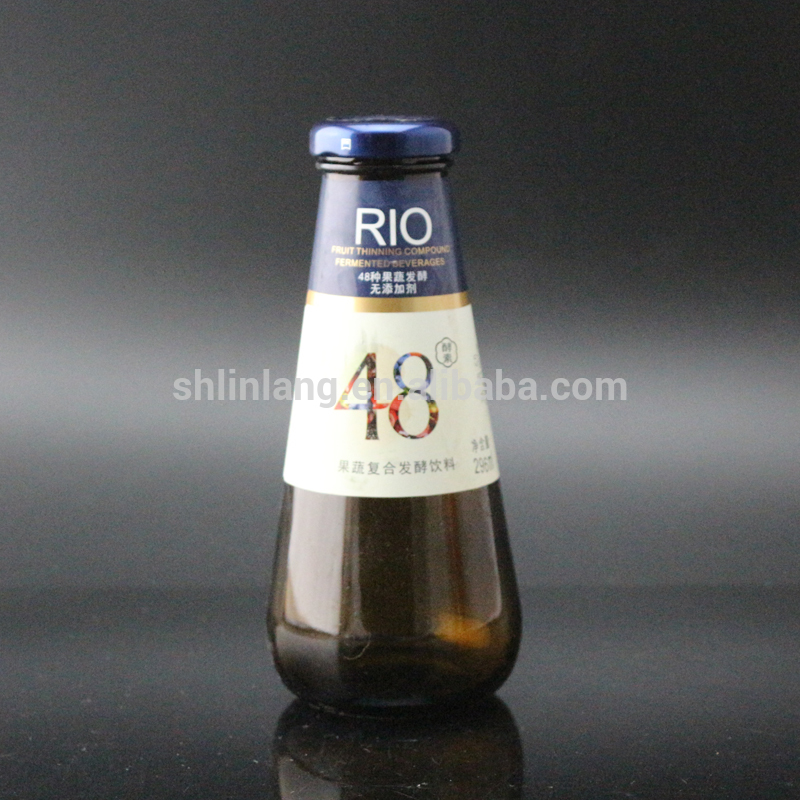Special Design for 16oz Black Pump Bottle - glass bottle manufacture from China for amber glass drink bottle beverage glass bottle – Linlang