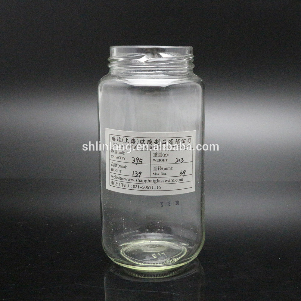 Linlang hot sale glass products glass food jar 395ml