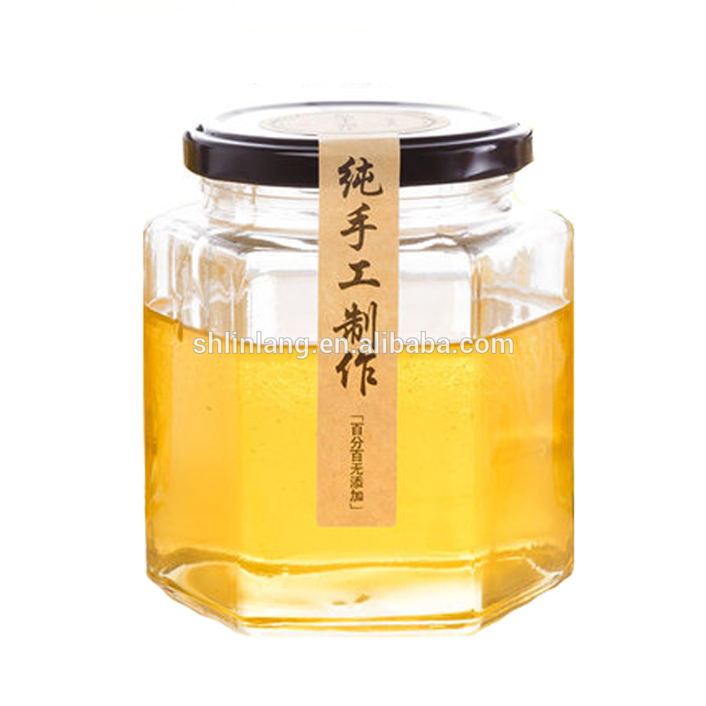shanghai linlang custom made shaped hexagonal octagonal jars for honey
