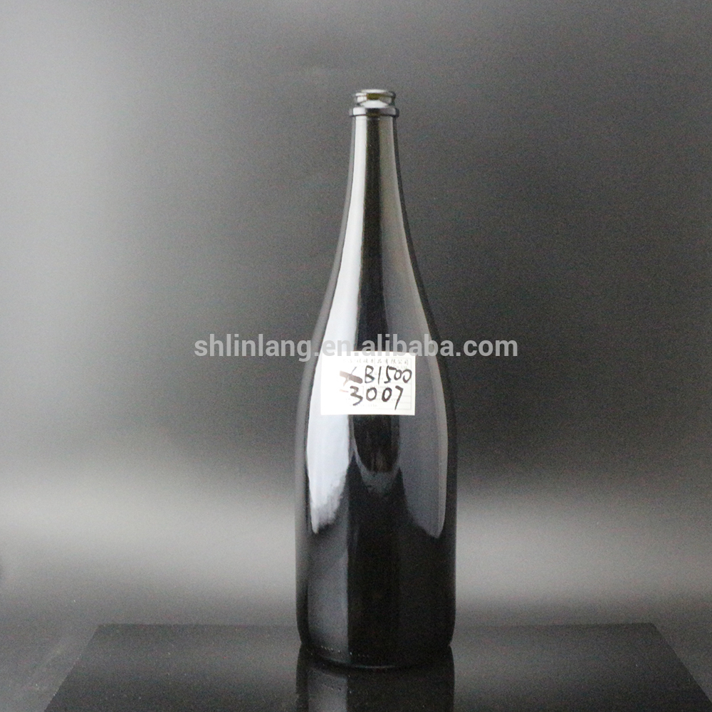 Wholesale Inner Black Candle Jar - Shanghai Linlang Wholesale 1500ml heavy Champagne glass bottle – Linlang