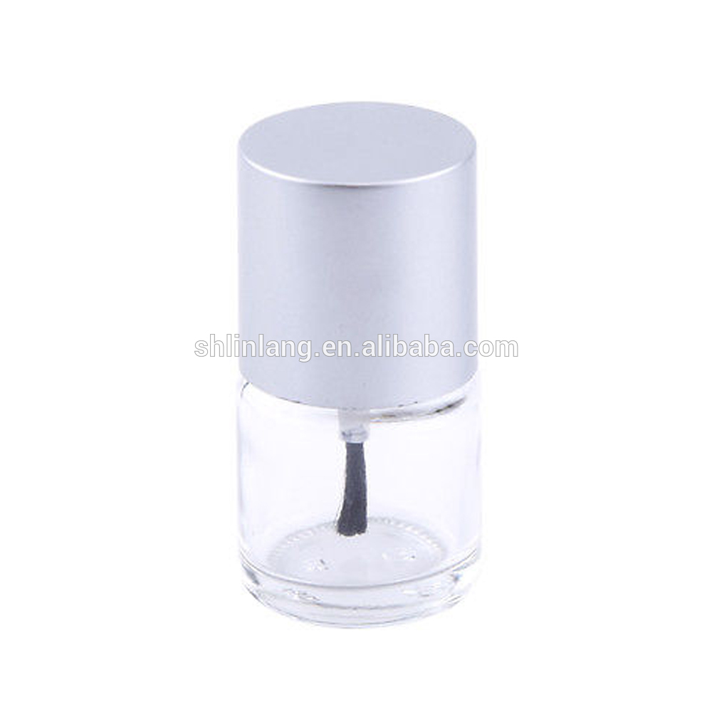 shanghai linlang hot 5ml 10ml 15ml empty nail polish oil glass bottle with cap and brush