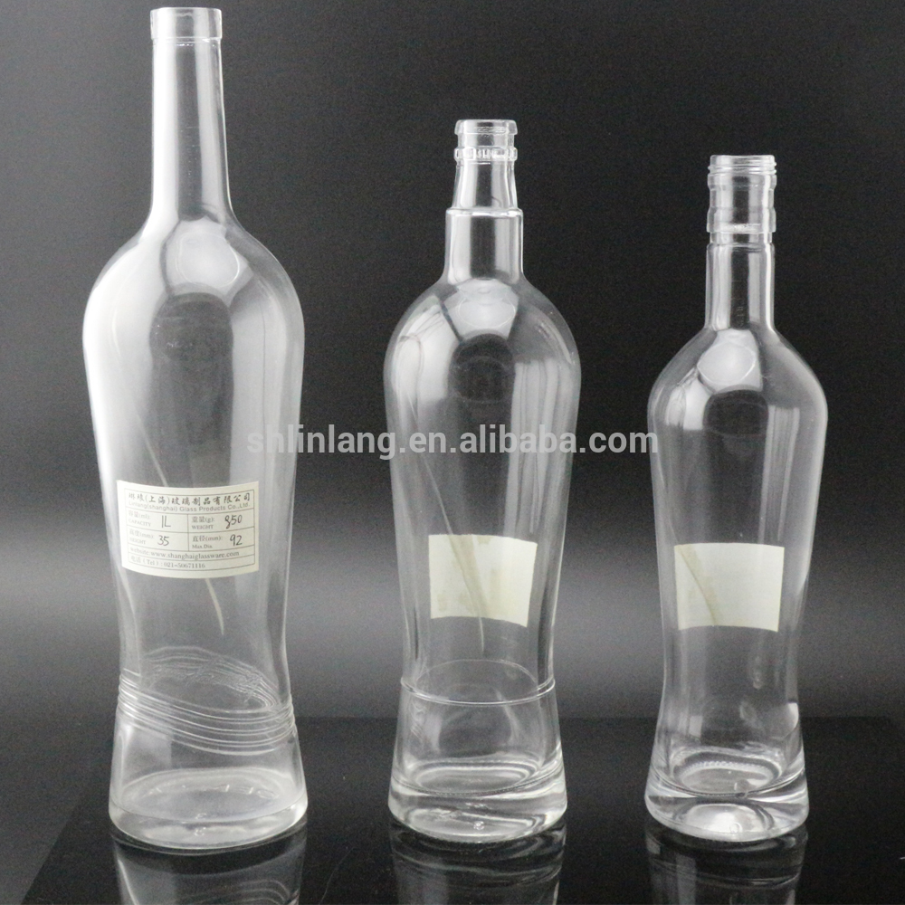 Szanghaj Linlang serii kryształ Hurtownie butelka whisky likier szkło szkło wino