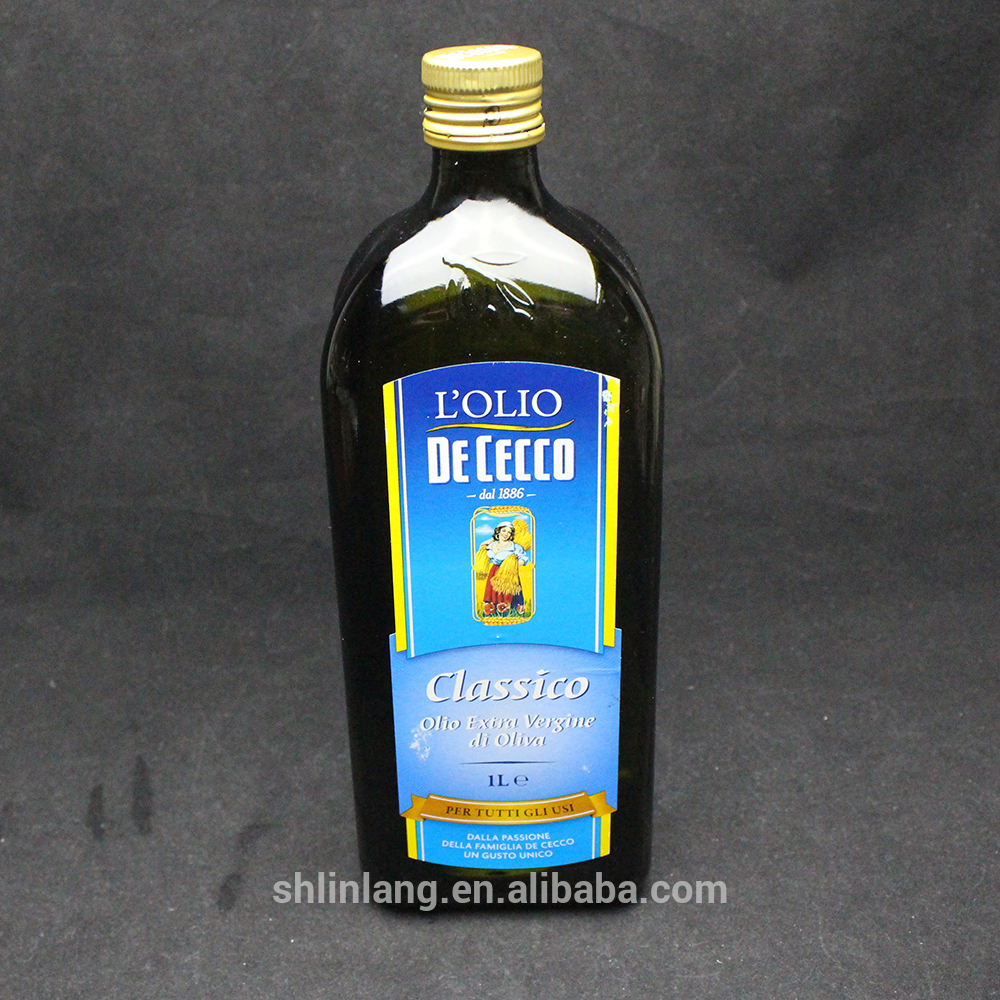 Shanghai linlang manufacture 1L big capacity olive oil bottle