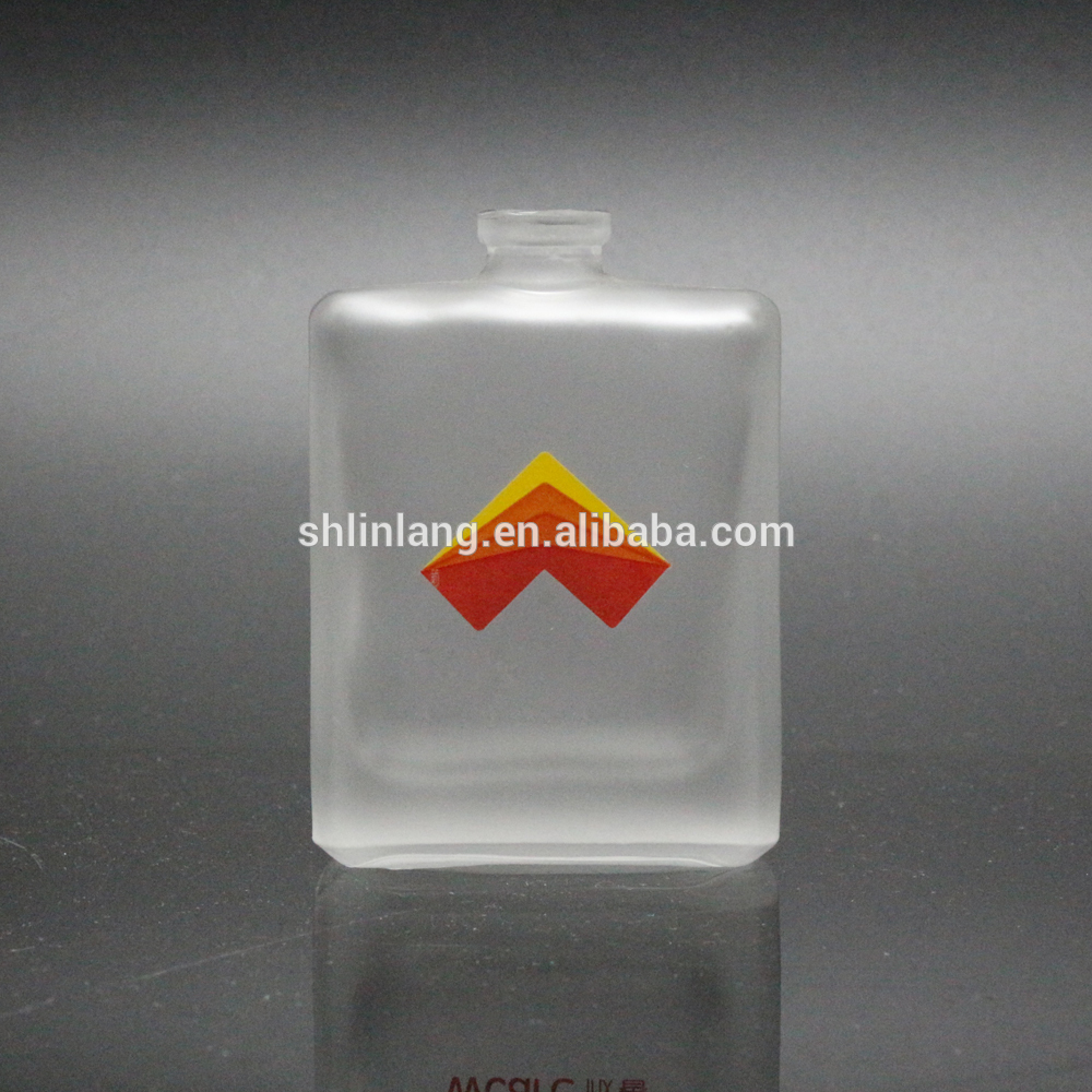 shanghai linlang HIGH quality 30ml 50ml 100ml Frosted clear perfume glass bottle