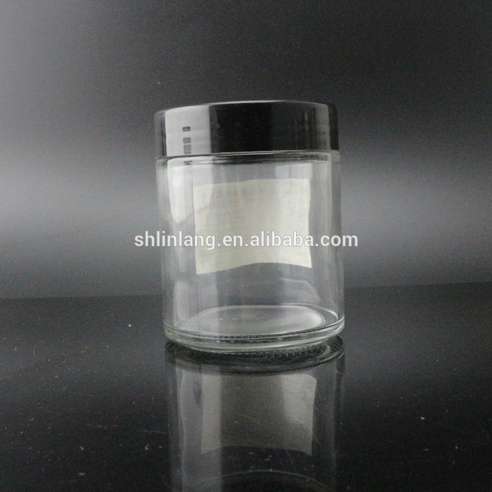 PriceList for Cosmetic Car Glass Diffuser Bottle - shanghai linlang Honey round glass jar 210ml 240ml and 350ml – Linlang